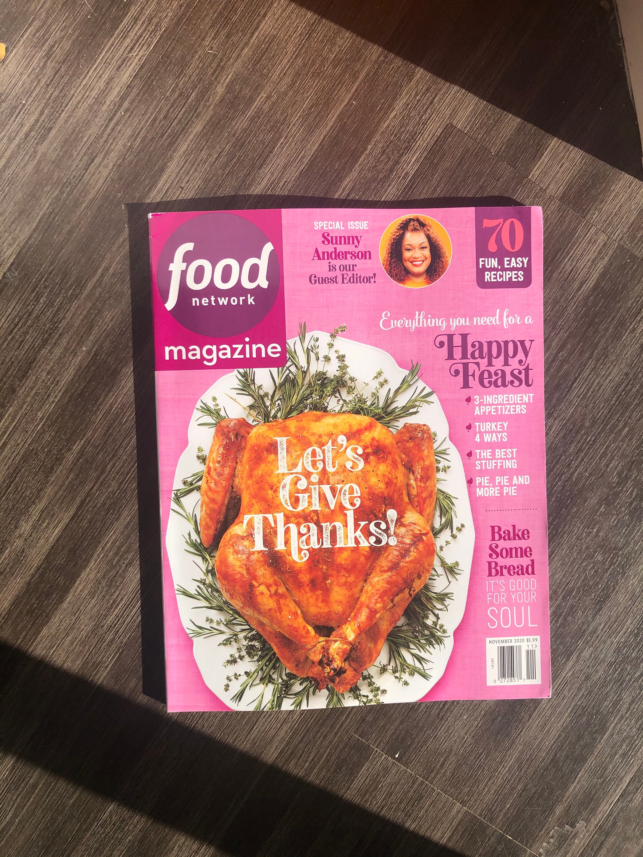 Food Network Magazine 2020 Lets Give Thanks | Etsy