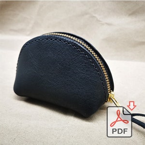 Etuis Leder Portemonnaie, Geldbörse, Geldbeutel, Geldbörse. Kopfhörerhalter, Lippenstift-Tasche PDF Pattern DIY + Video Anleitung Muttertagsgeschenk