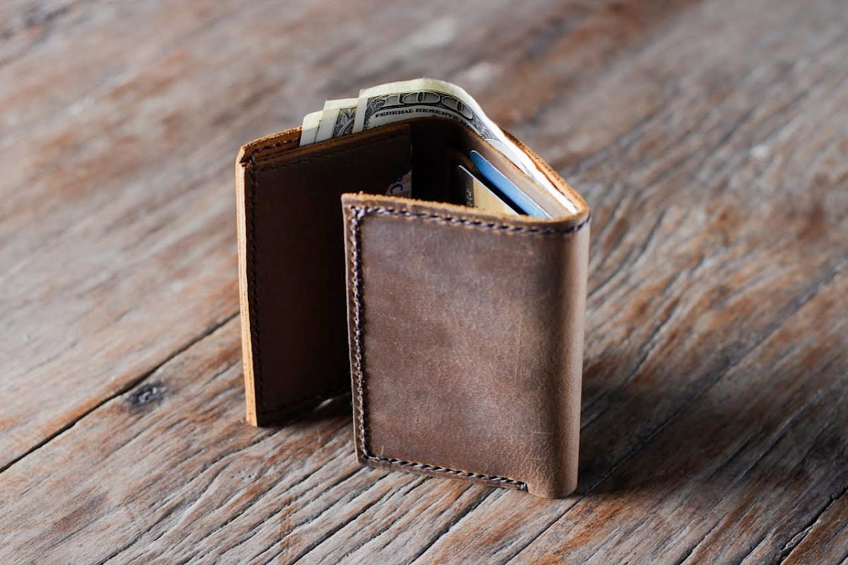 Leather Trifold Wallet PDF Pattern Etsy