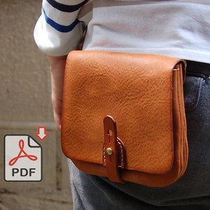 Leder Gürteltasche, Gürteltasche, Gürteltasche, Werkzeugtasche PDF Schnittmuster DIY Valentinstag Geschenk Muttertagsgeschenk