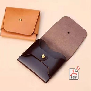 Leather Card Holder No Sewing Card Holder PDF Pattern Mother's day gift