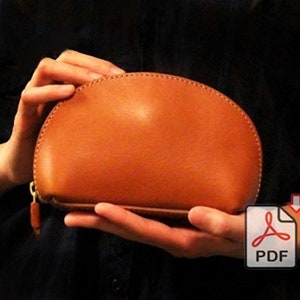 Leder Organozer Tasche, Kabel und Ladegerät Organizer Tasche, Kosmetiktasche, Lippenstift Tasche PDF Schnittmuster DIY Valentinstag Geschenk Muttertagsgeschenk