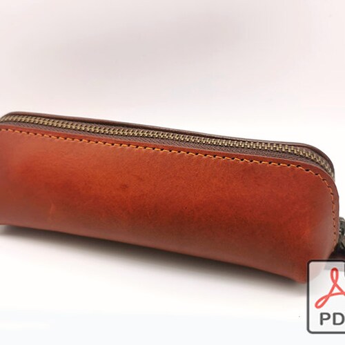 Leather Pen Case, Pencil Case PDF Pattern DIY Valentine's day gift Mother's day gift