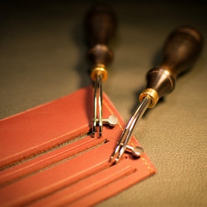 Adjustable Outside Leather Edge Creaser Craft Tools DIY Handmade Leather  Working Tools