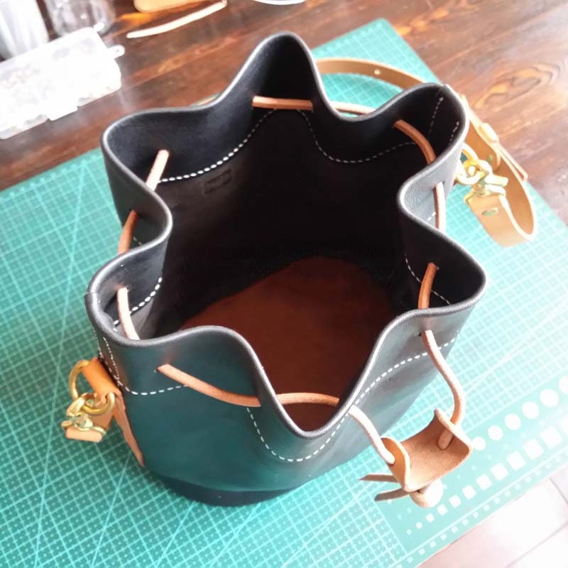 Leather Bucket Bag Shoulder Bag PDF Pattern (with Simple Photo ...