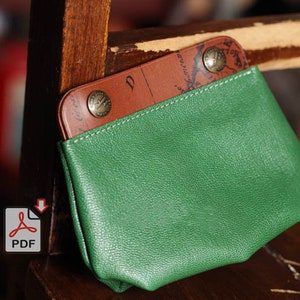 Borsa organizer in pelle, borsa organizer per cavi e caricabatterie, portamonete, custodia per auricolari. Porta auricolari, borsa per rossetti Modello PDF Madre fai da te
