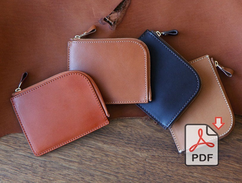 Minimal Zip Wallet - Etsy Sweden