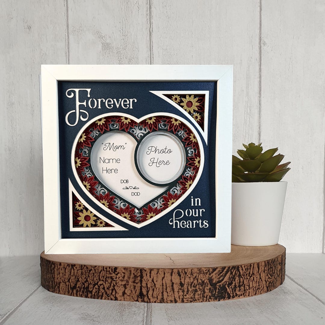 Memorial Shadowbox Frame Remembrance Art Custom Keepsake Personalized ...