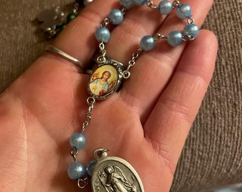 St. Raphael Chaplet Custom Design Chaplet of Saint Raphael the Archangel Catholic Chaplet Prayer for Future Spouse