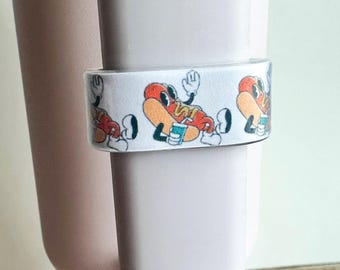 Retro Hotdog Water Bottle Handle Charm: Stanley Cup Accessory