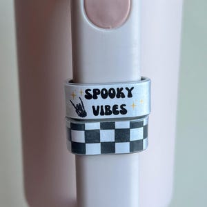 Spooky Vibes Charm Accessories for Water Bottle Stanley Cup Handle Charm Stanley Accessories Water Bottle Charm Accessories Handle Ring