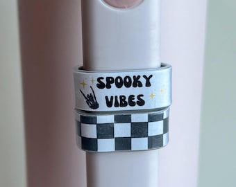 Spooky Vibes Water Bottle Handle Charm: Stanley Cup Accessory