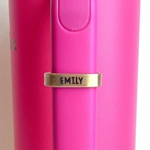 Gold Custom Name Stanley Handle Charm: Water Bottle Accessory