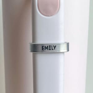 Custom Name Water Bottle Handle Charm: Personalized Cup Accessory