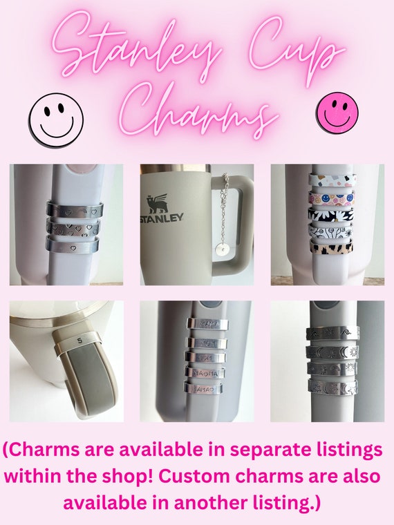 Pink Glitter Charm Accessories for Water Bottle Stanley Cup Handle Charm  Stanley Accessories Water Bottle Charm Accessories Handle Ring 