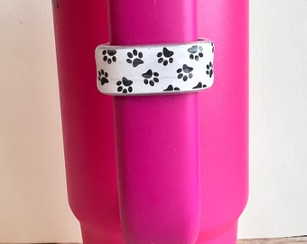 Paw Prints Water Bottle Handle Charm: Stanley Cup Accessory