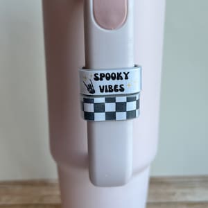 Spooky Vibes Charm Accessories for Water Bottle Stanley Cup Handle Charm Stanley Accessories Water Bottle Charm Accessories Handle Ring