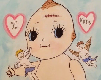 Lobotomy Baby Kewpie Doll Art Print