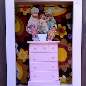 Dolls Creepy Cute Low Brow Shadowbox Diorama