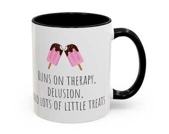 Runs on Therapy Coffee Mug (11oz)