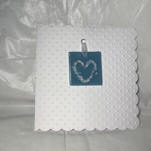 Fused Glass Heart Forever Card