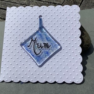 Fused Glass Mum Forever Card