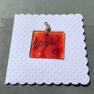 Fused Glass Love! Forever Card