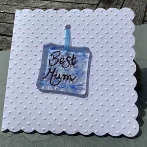 Fused Glass Mum Forever Card