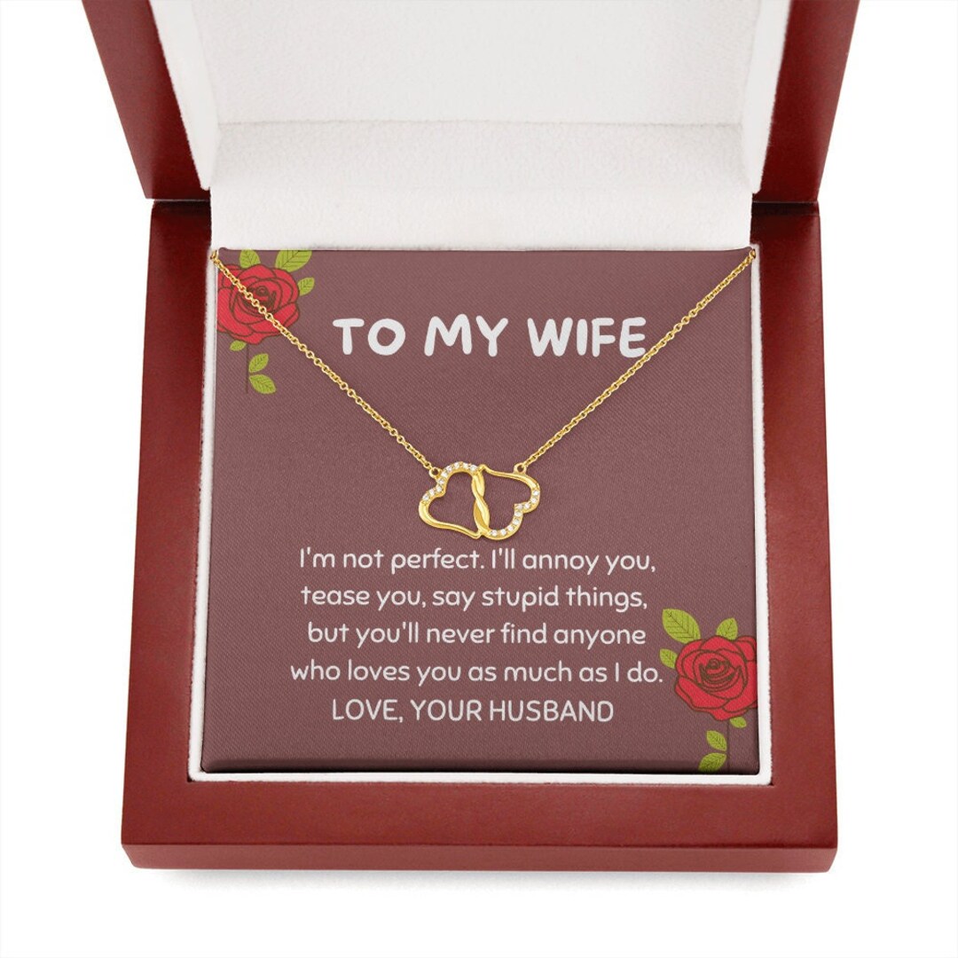 Wife Gold Necklace Wife Gift Customized Gift for Wife Gift Etsy