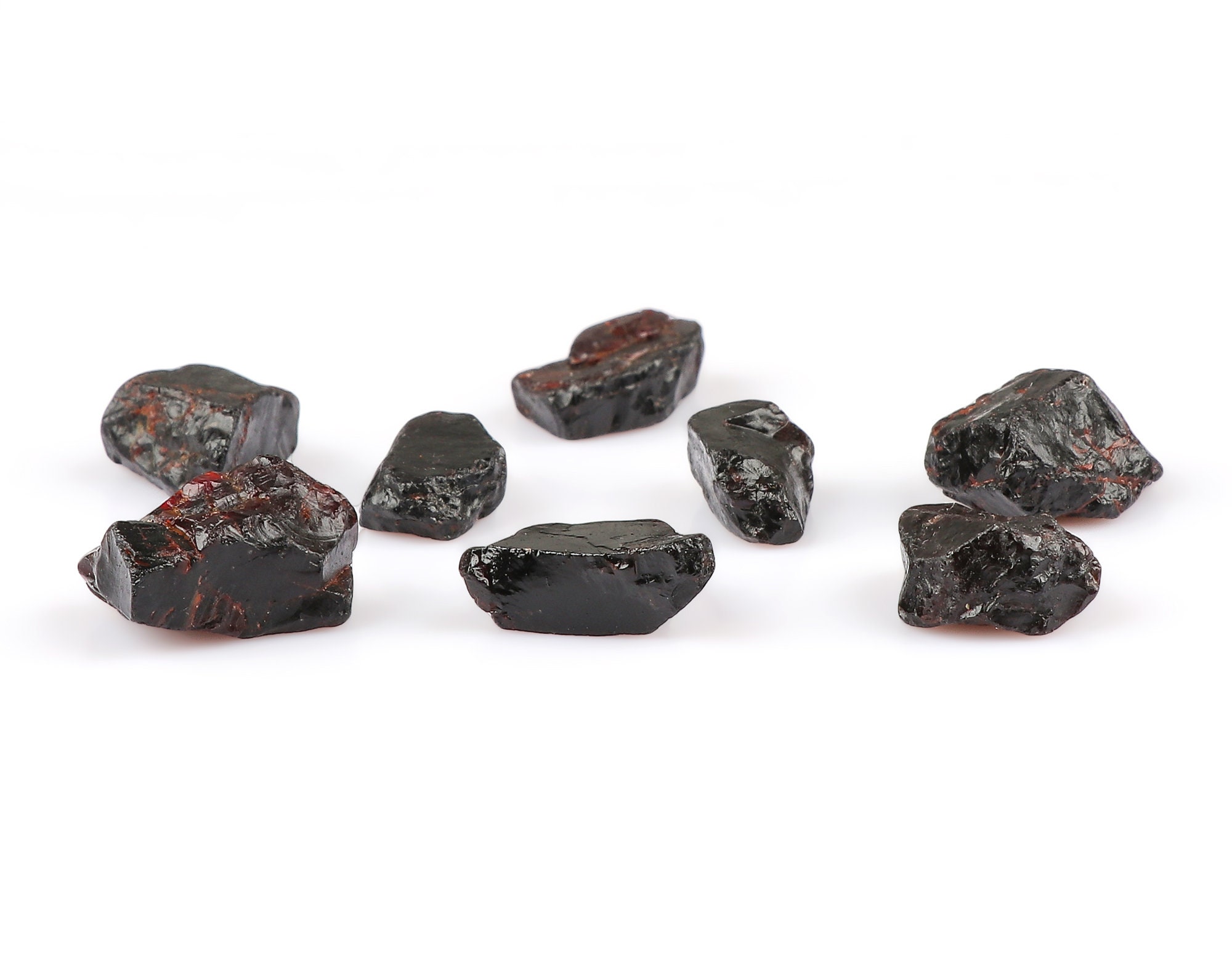 Natural Black Rough Gemstone Black Specimens Etsy