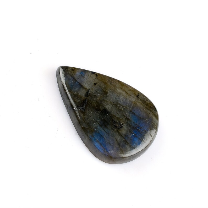 Blue Fire Labradorite Cabochon Natural Labradorite Gemstone Cabochon Pear Shape Labradorite Gemstone Natural Gemstone Mother\u2019s Day Gifts