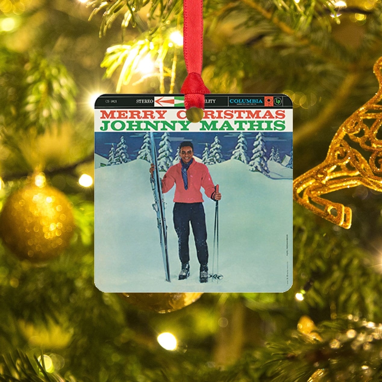 Johnny Mathis Christmas Album Ornament // Christmas Music Etsy