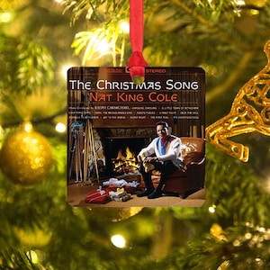 Nat King Cole Christmas Album Ornament // Christmas Music