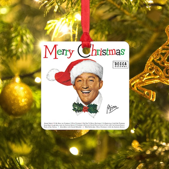 Bing Crosby Christmas Album Ornament Christmas Music Etsy