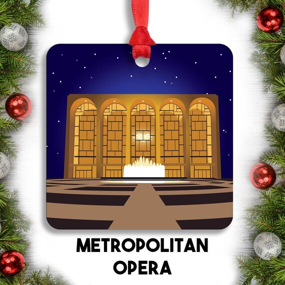Metropolitan Opera House Christmas Ornament // New York City Etsy