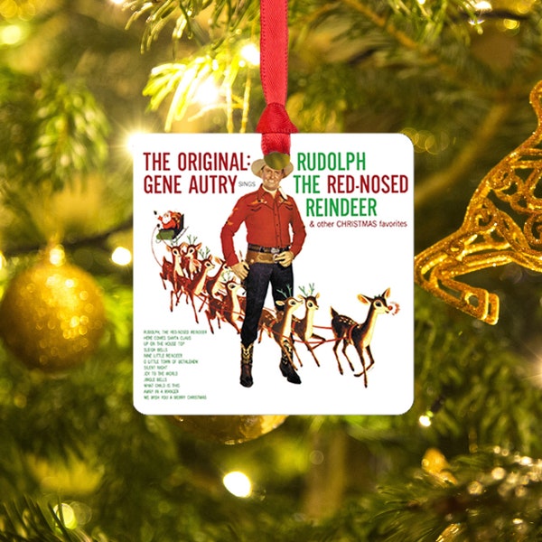 Gene Autry Christmas Album Ornament // Christmas Music