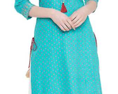 Indian and western design combination kurta with skirt made in rayon fabric