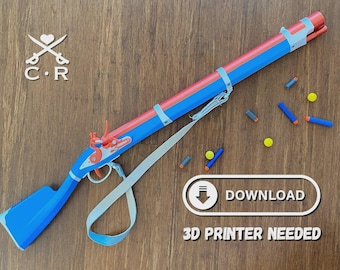 Progetti per il blaster Nerf Flintlock Musket (a molla) (V2-4)