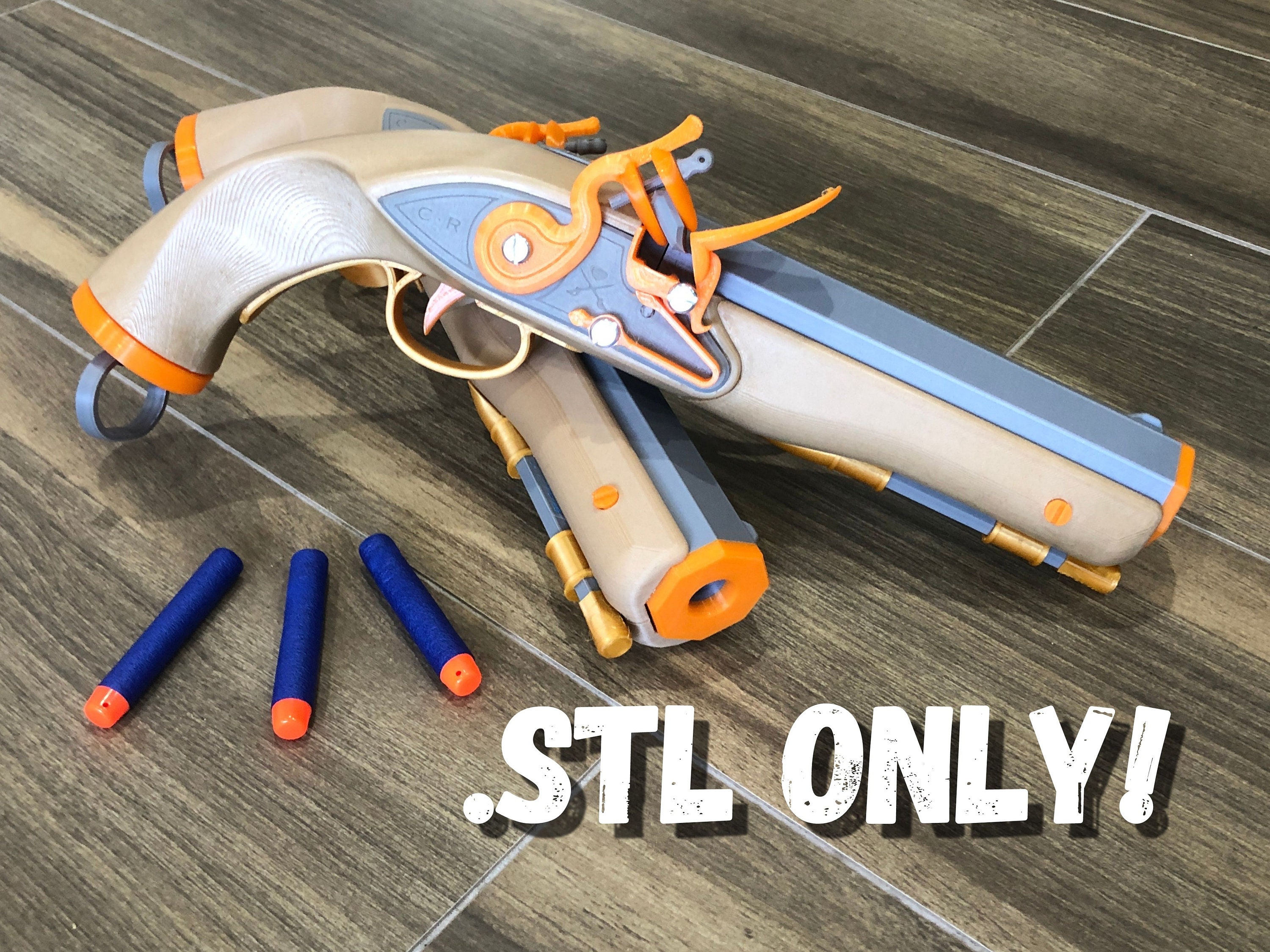 STL file Nerf DinoSquad Stego Smash Toy gun 3D Print 3D print model 🔫・3D  print design to download・Cults