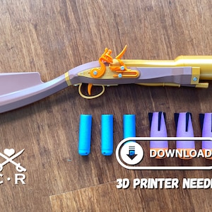 Flintlock Hand Mortar (Nerf Grenade Launcher) (Files Only)