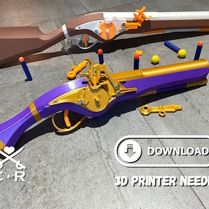 Wheellock Musket Foam Dart Blaster plans (DOWNLOAD ONLY, V1-1)