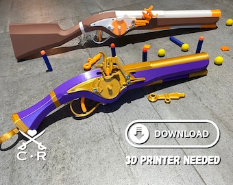 Wheellock Musket Foam Dart Blaster plans (DOWNLOAD ONLY, V1-1)