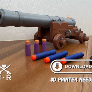 Pirate Nerf Cannon V1-2 (Files Only)