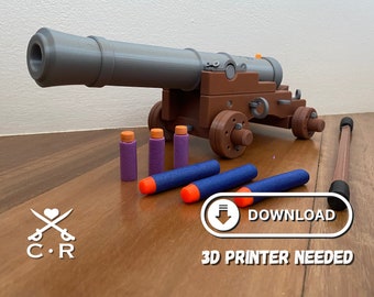 Pirate Nerf Cannon V1-2 (Files Only)