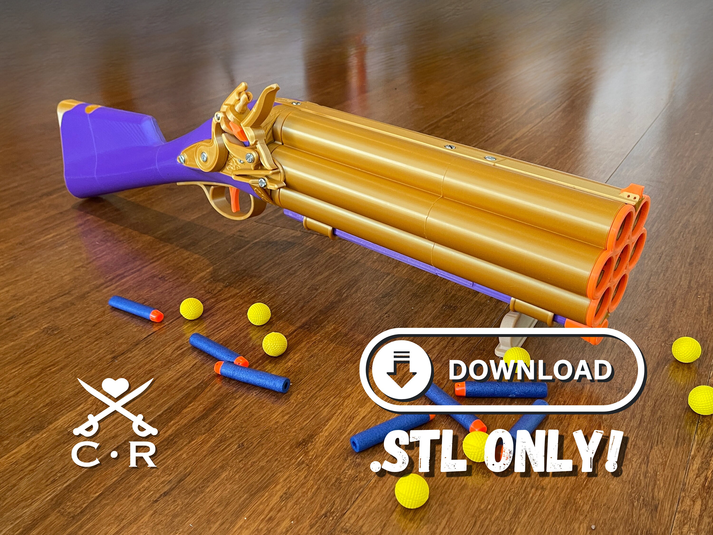 Double Barrel Shotgun Nerf Gun