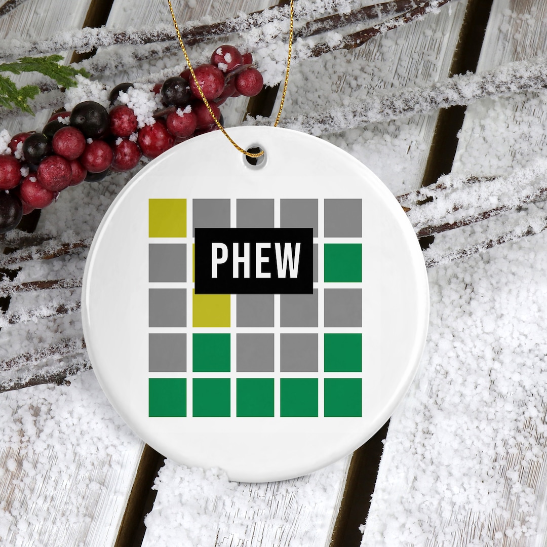 Wordle Ornament 2022 Christmas Ornament Wordle Christmas Ornament 3