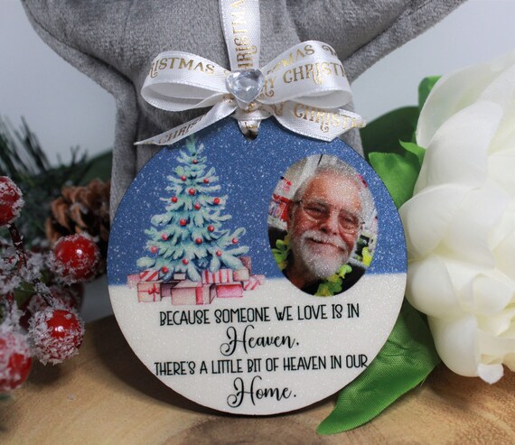 PERSONALISED Memorial Remembrance Christmas Tree Decorations Xmas Baubles Loved 