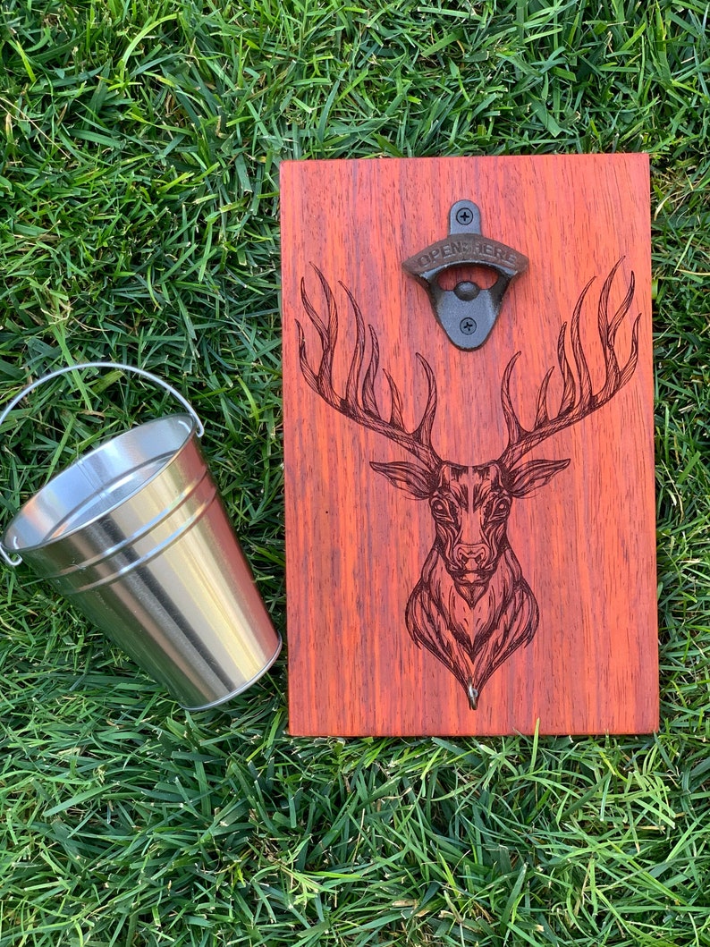 SolidDesignsHome Deer Head Bottle Opener