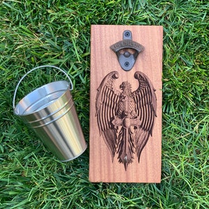 Eagle with Cross Sword Bottle Opener