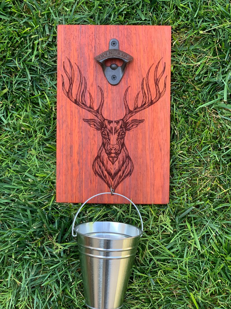 SolidDesignsHome Deer Head Bottle Opener - Thumbnail 2